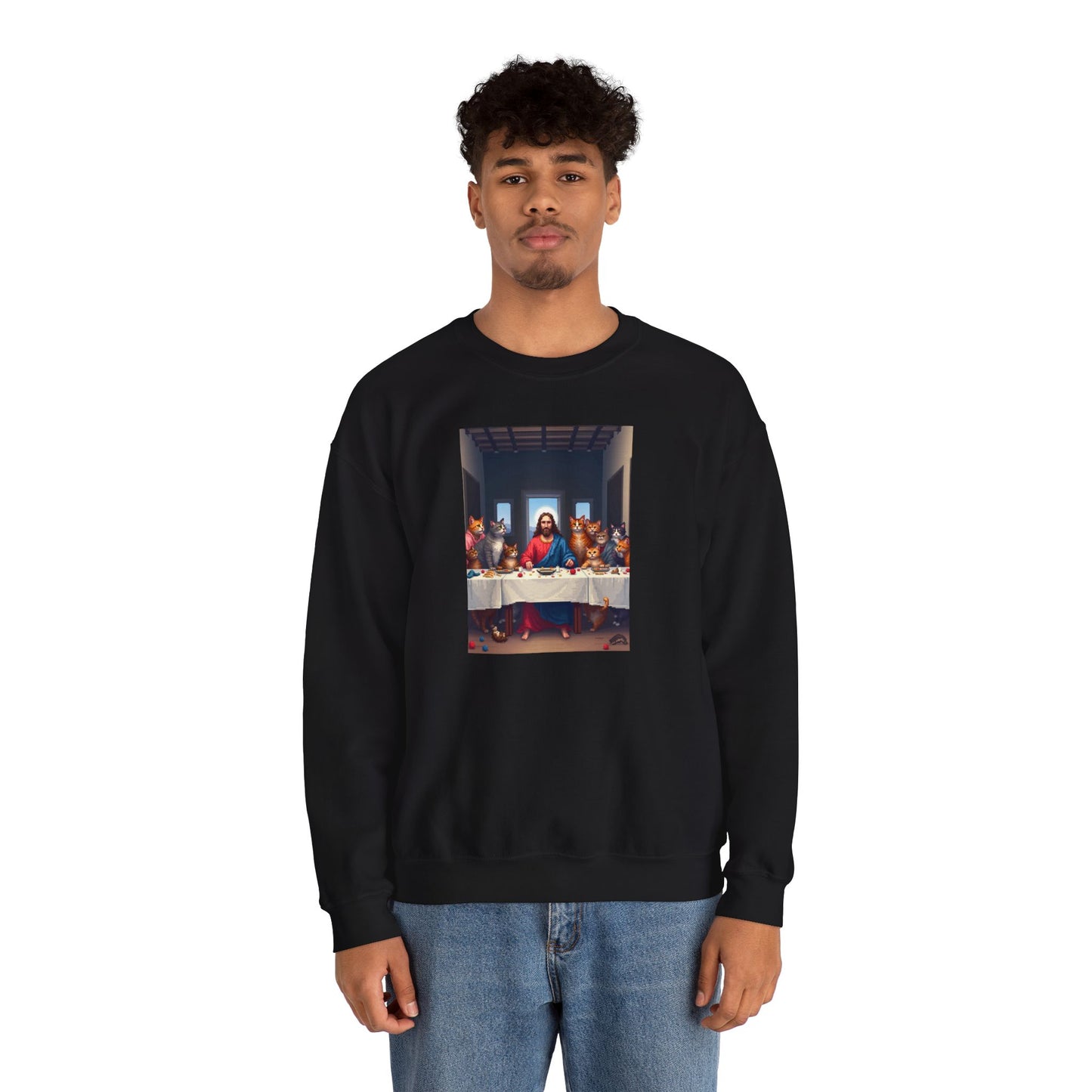 Sweatshirt - The Last Supper: Cat Edition