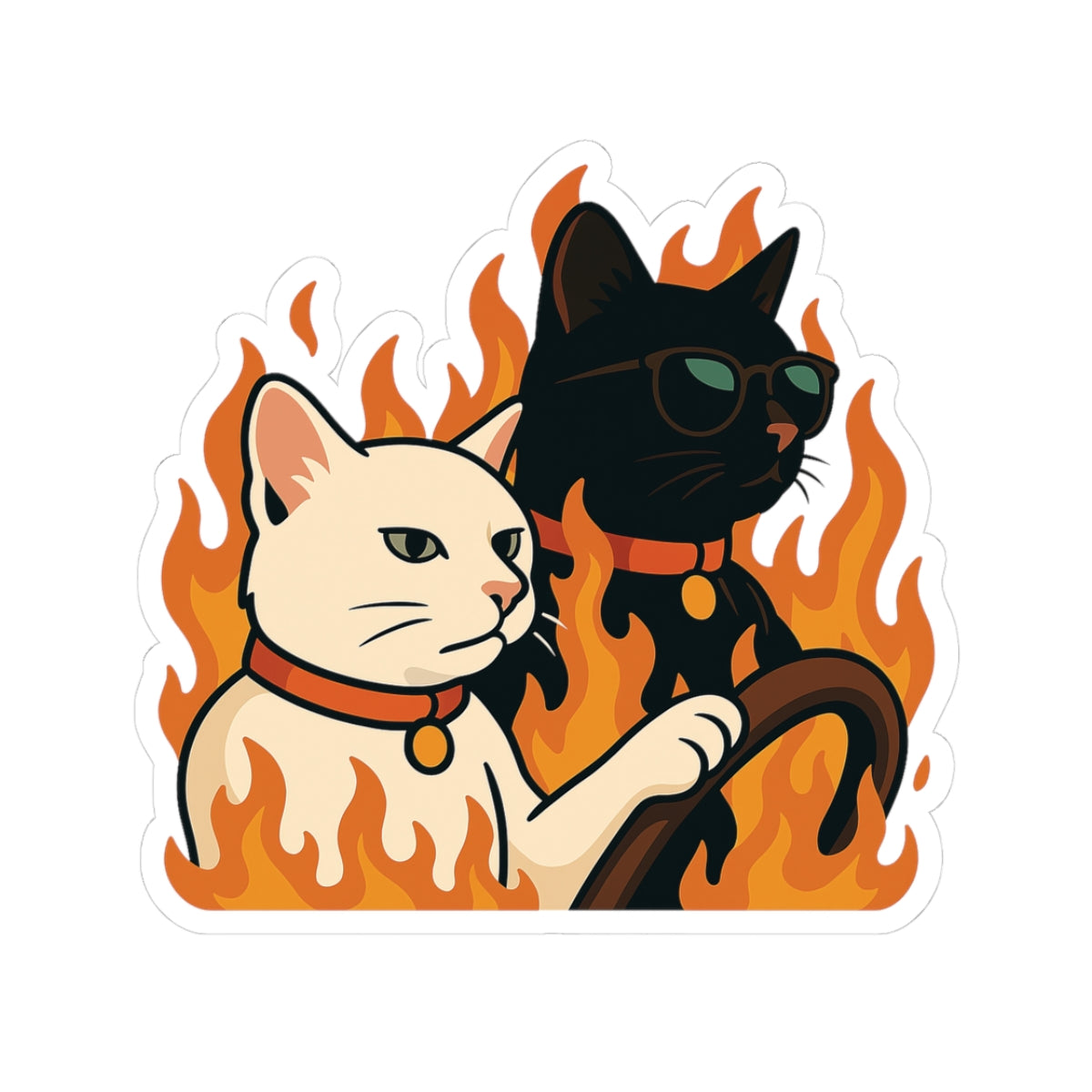 Sticker - Classic On Fire