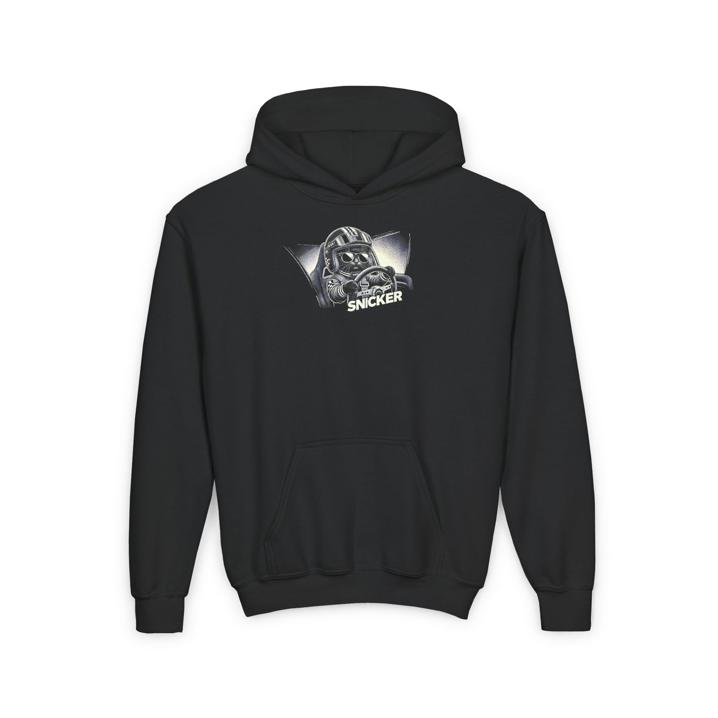 Youth Heavy Hooded Sweatshirt - Race Mode Snicker