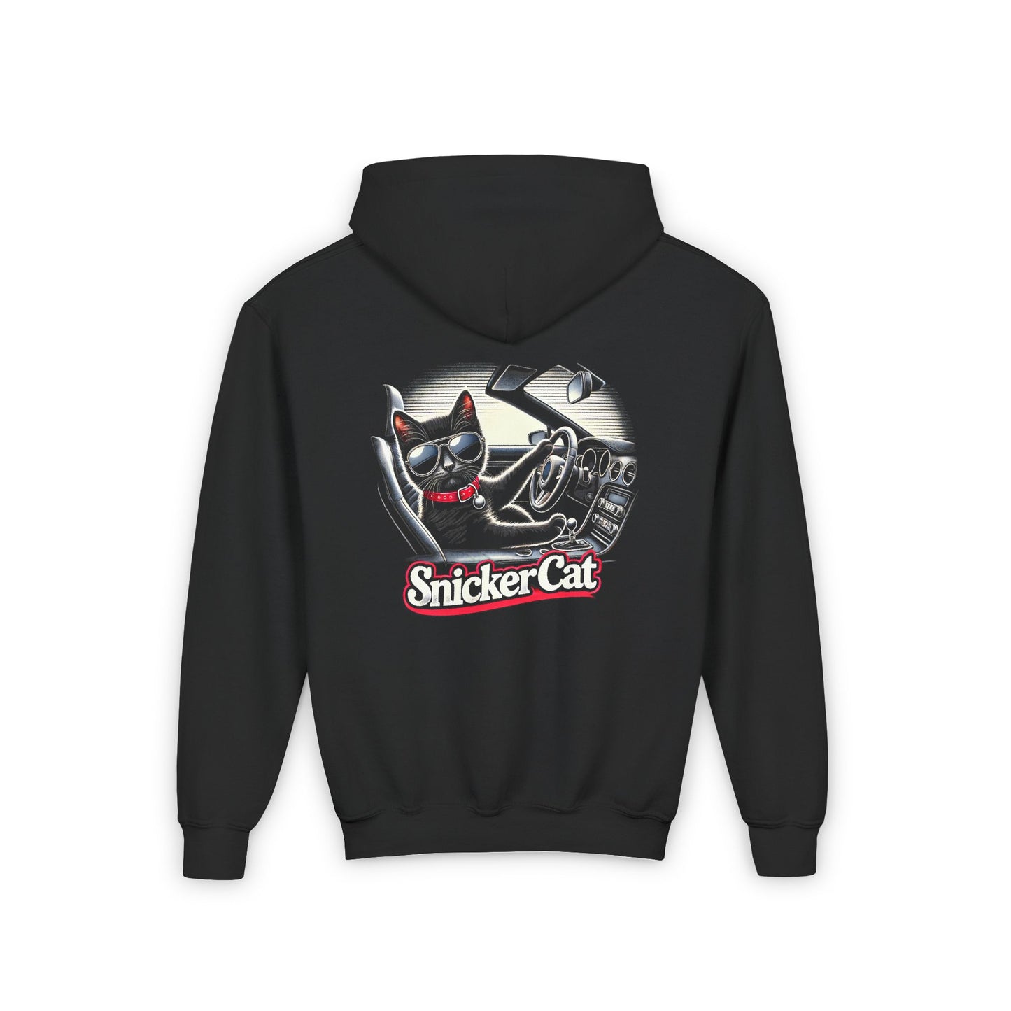 Youth Hoodie - Chill Cat Driver v2