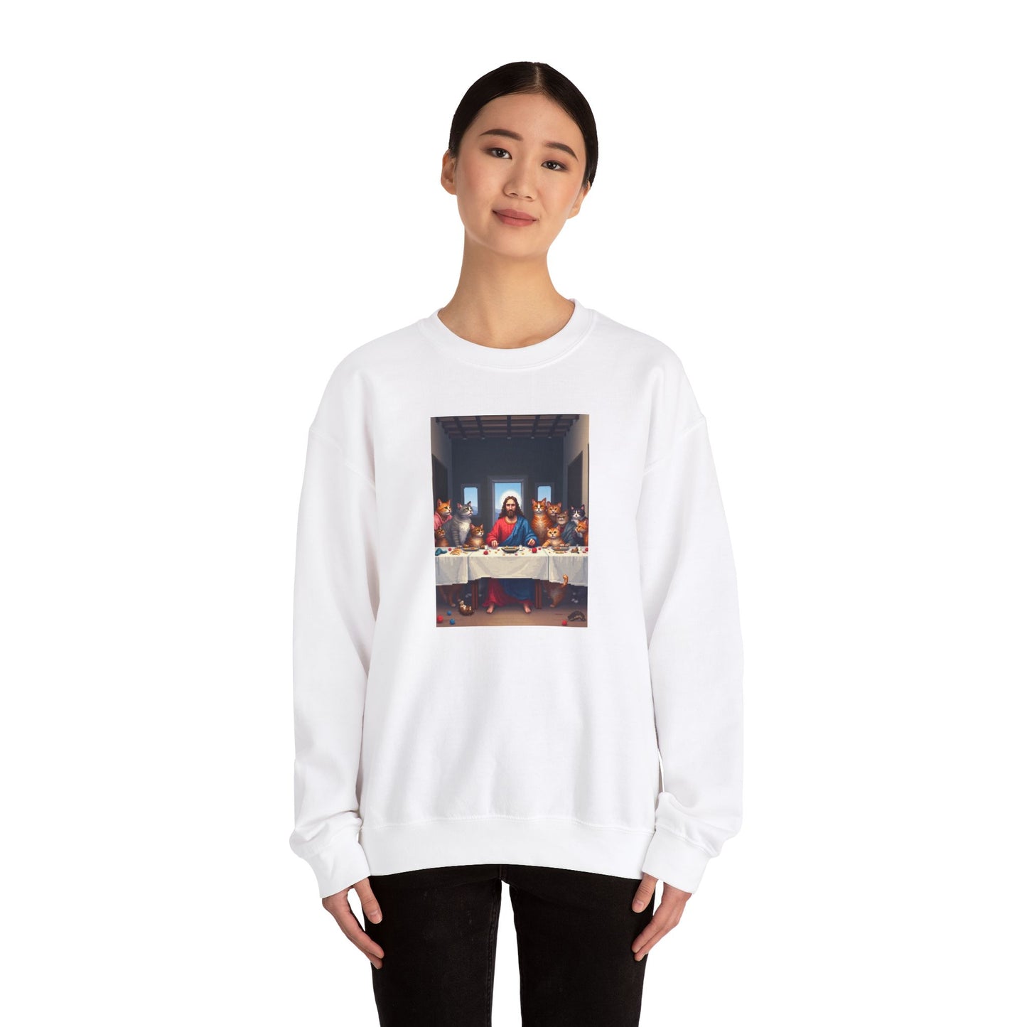 Sweatshirt - The Last Supper: Cat Edition