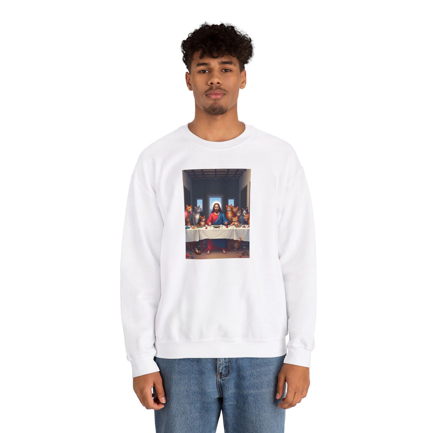 Sweatshirt - The Last Supper: Cat Edition
