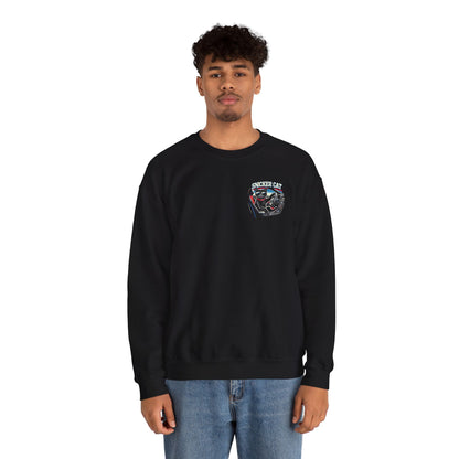 Unisex Heavy Crewneck Sweatshirt - Chill Cat Driver