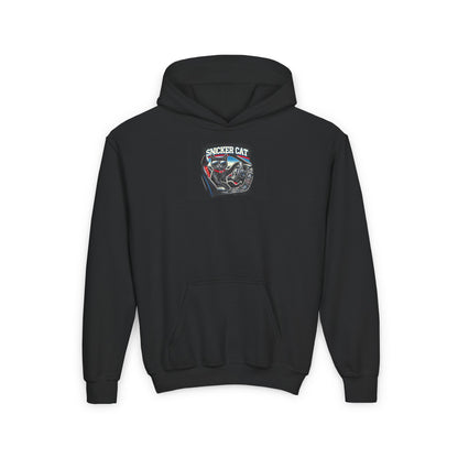 Youth Heavy Hooded Sweatshirt - Chill Cat Driver