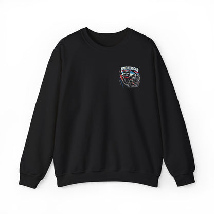 Unisex Heavy Crewneck Sweatshirt - Chill Cat Driver