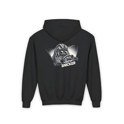 Youth Heavy Hooded Sweatshirt - Race Mode Snicker